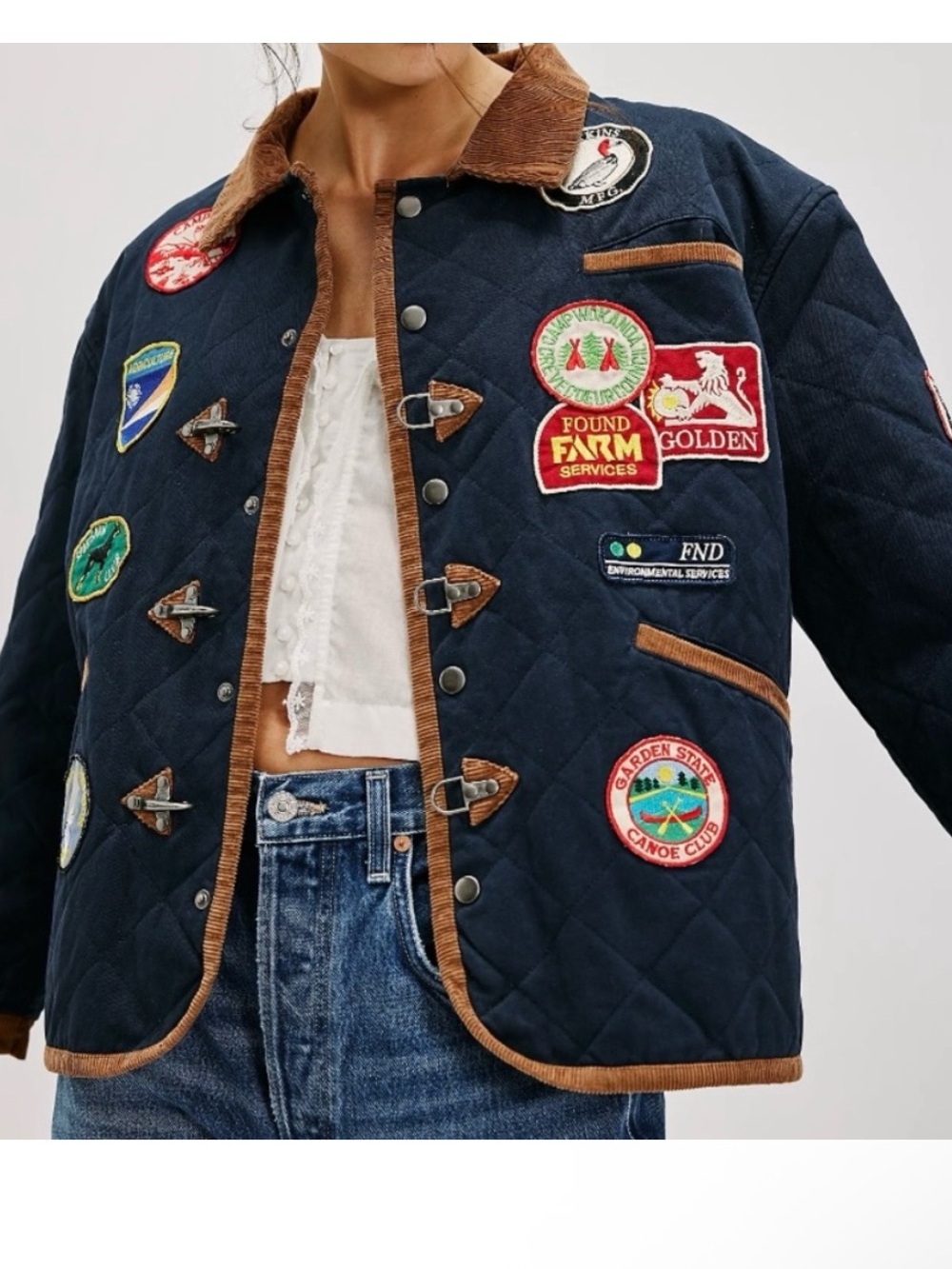 Found Farmstead Quilt Patch Jacket S